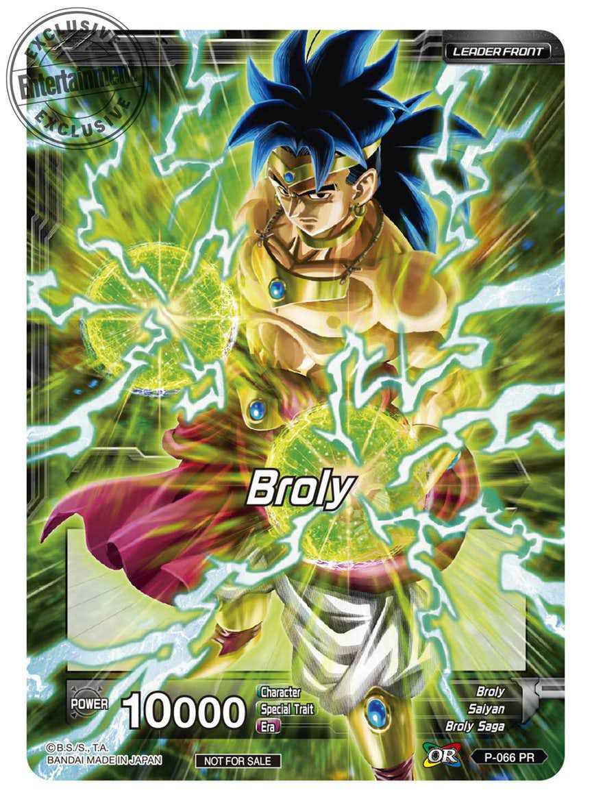 dragon ball card game broly legends dawning