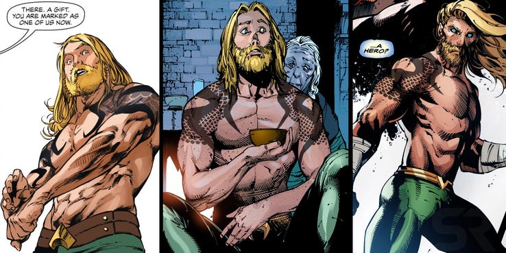character  How did Aquaman get his tattoos  Movies  TV Stack Exchange