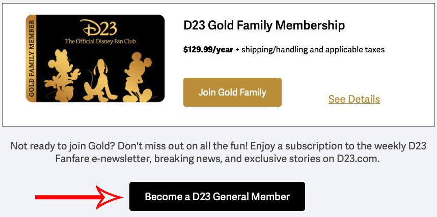 D23 Membership Signup