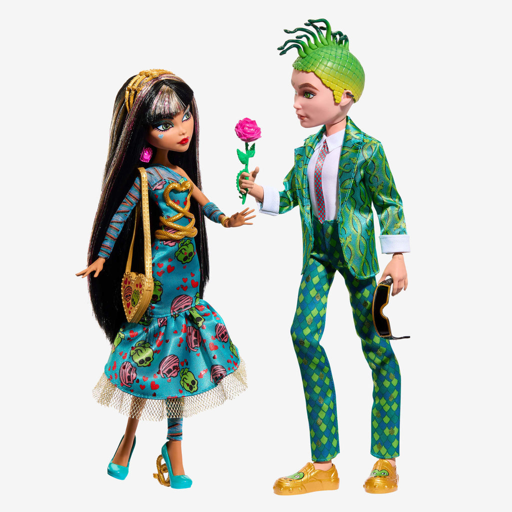 Mattel adds Monster High Howliday Love Edition Cleo and Deuce dolls