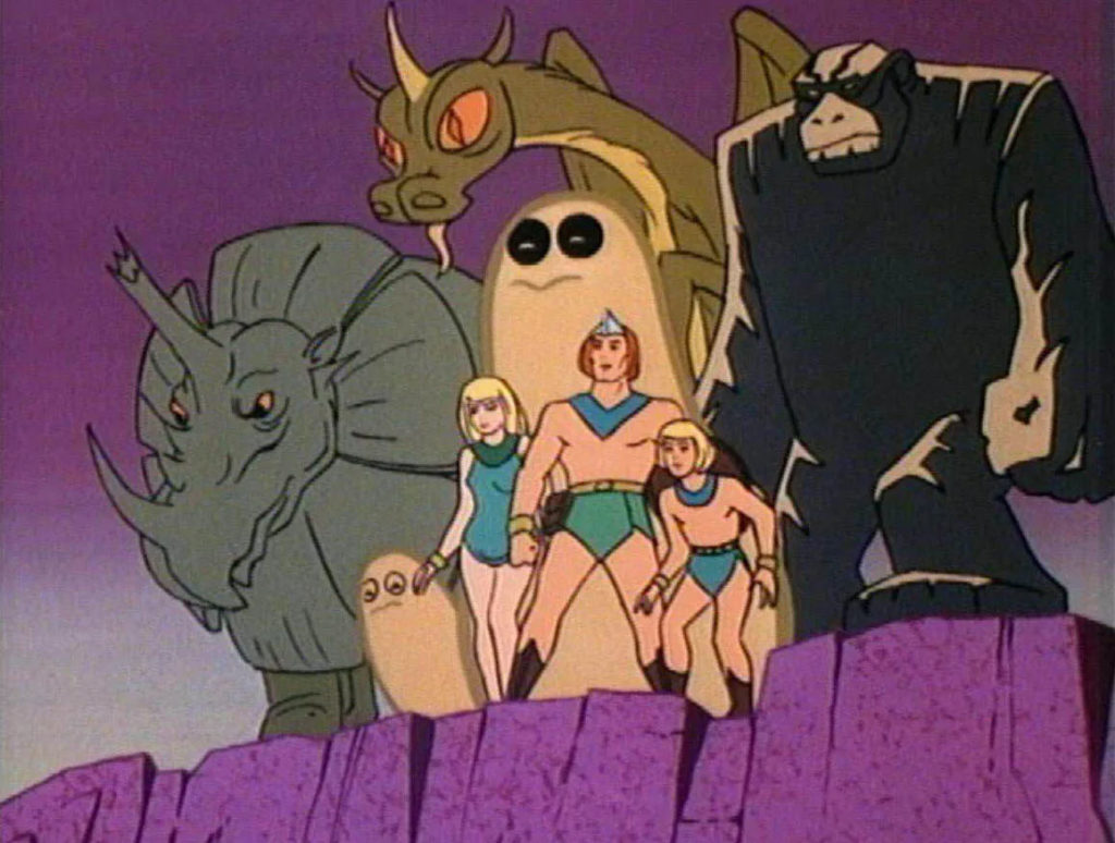 Underrated 60s Cartoon - Herculoids cast shot from the animated series