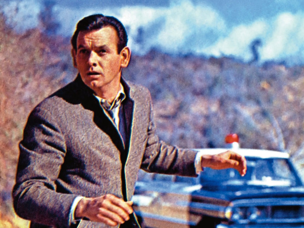The Fugitive David Janssen on the run