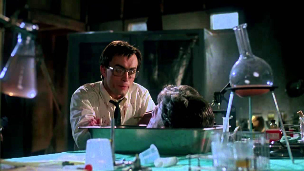 Cult classic 80s horror - Re-Animator laboratory still