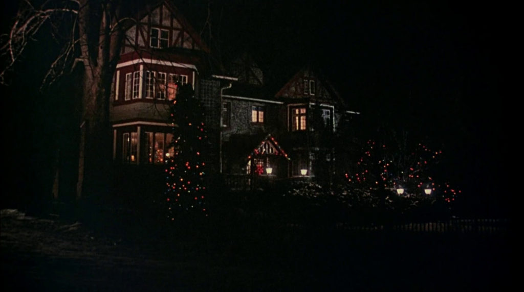 Cult Classic Christmas Movies - Sorority house in the snow from Black Christmas