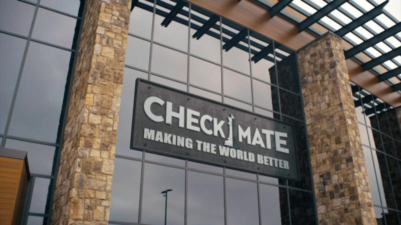 A scene from Peacemaker Season 2 finale teasing the Checkmate organization