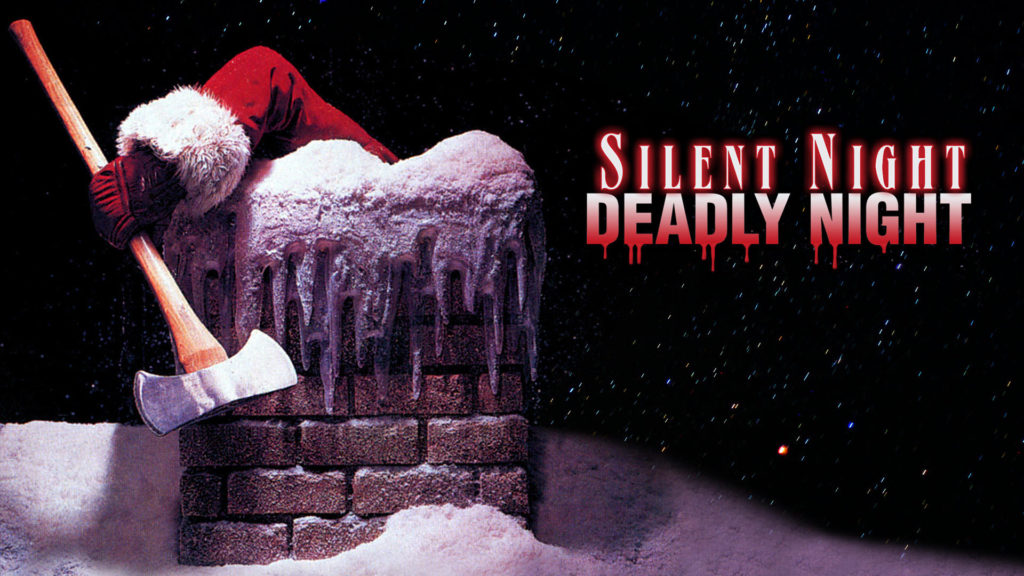 Santa’s arm holding an axe in Silent Night Deadly Night