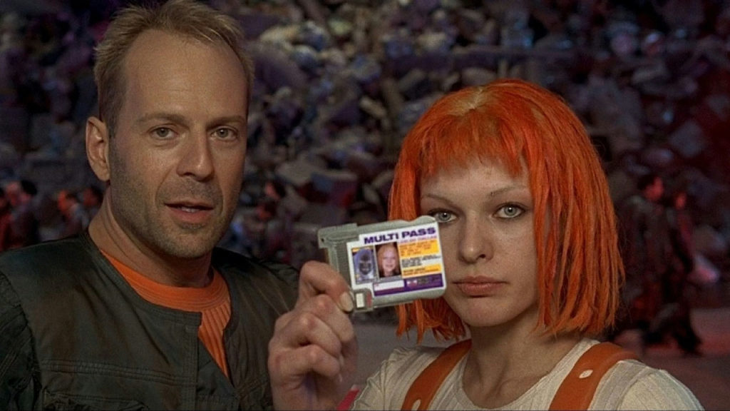 Cult Classics You Should Finally Watch - Bruce Willis and Milla Jovovich in a scene from The Fifth Element