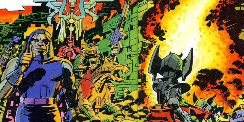 Apokolips, the dark world ruled by Darkseid in DC Comics artwork