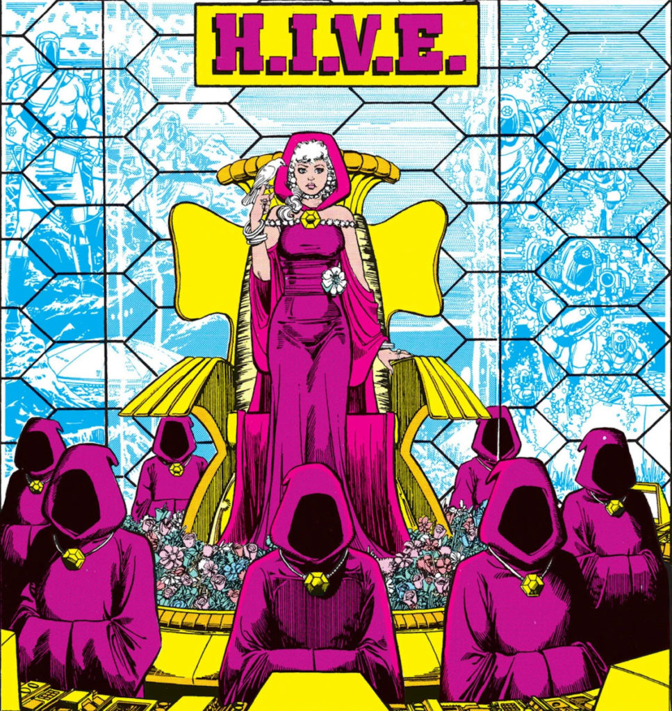 H.I.V.E. operatives working from a hidden base in DC Comics artwork