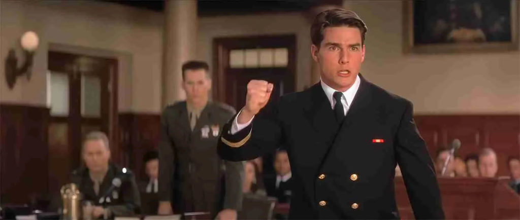 Why Hollywood Stopped Making Legal Thrillers - Courtroom confrontation scene from A Few Good Men