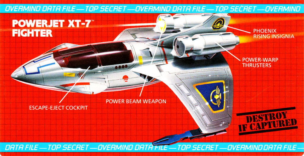 Why Captain Power Toys Were Ahead of Their Time - Powerjet XT-7 Fighter artwork