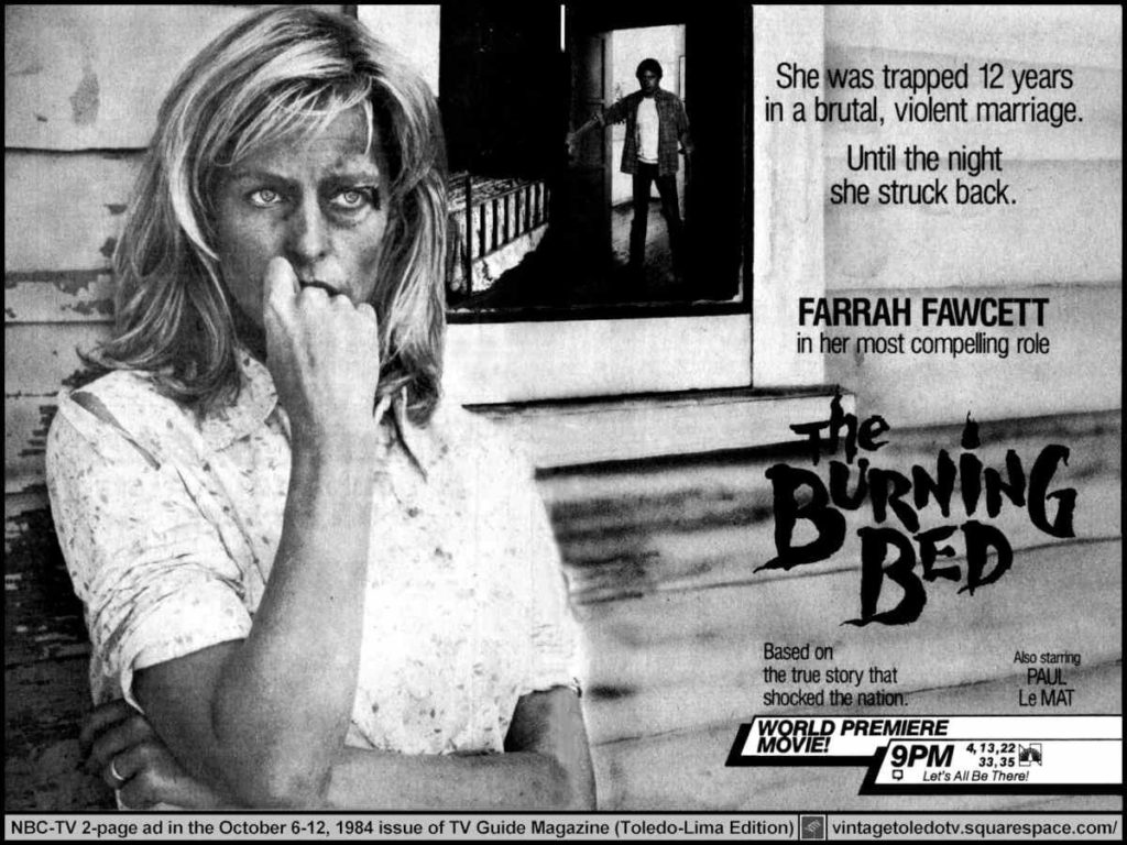 What Happened to Made-for-TV Movies - The Burning Bed TV Guide as