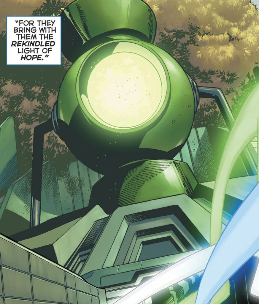 What is oa - The Central Power Battery on Oa in DC Comics artwork