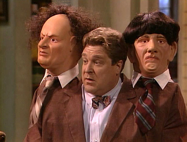Why Roseanne Halloween Episodes Changed TV Forever - Dan Conner's Three Stooges costume from Roseanne