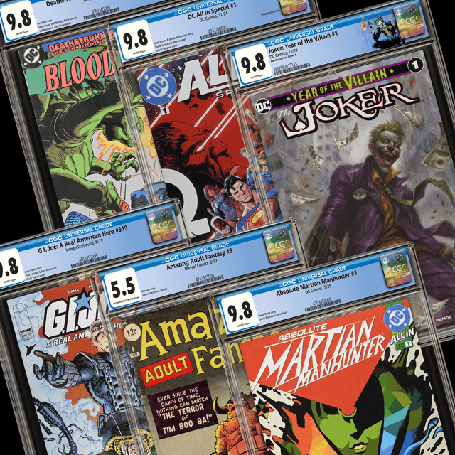 How to Start Collecting Comics - Examples of comics graded by CGC in their protective slabs